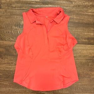 Lululemon sleeveless quick dry polo size 8